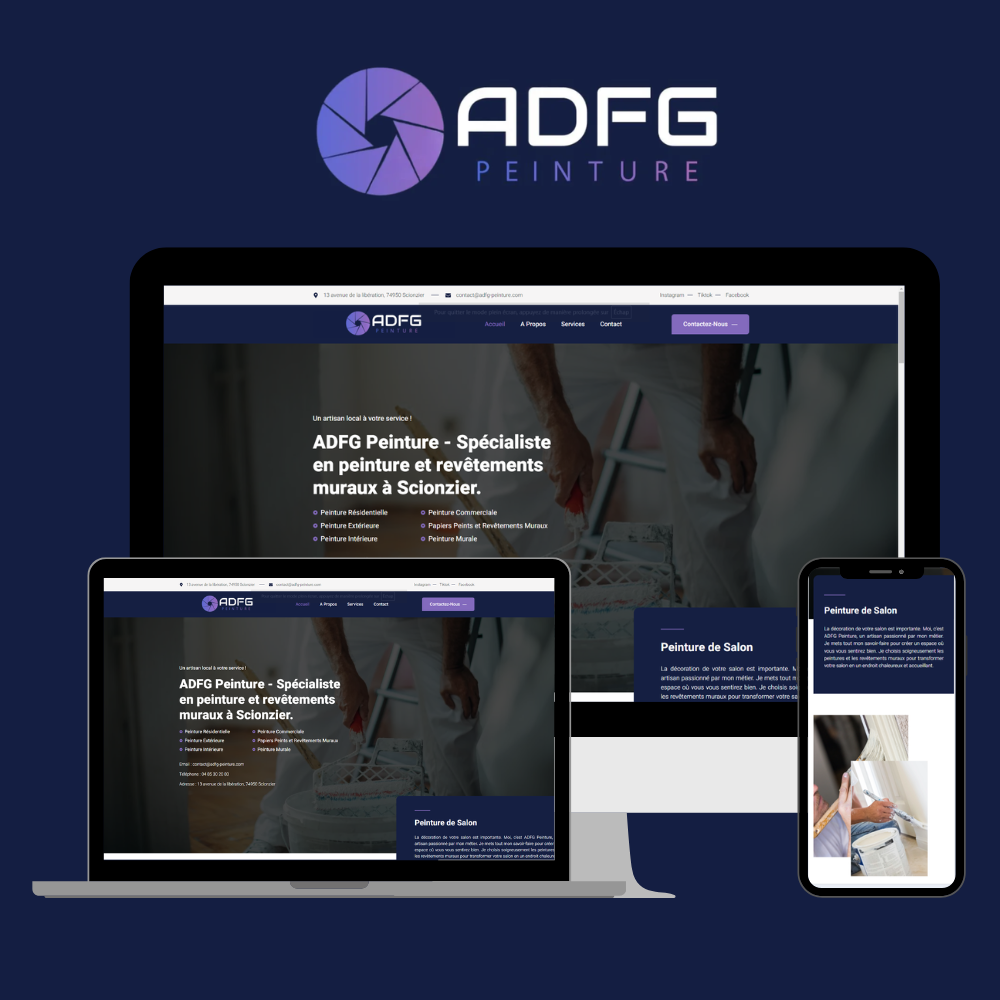 Site vitrine sur mesure